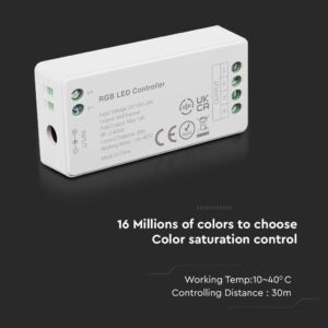 Dimmer RF για Μονόχρωμες LED Ταινίες 144W 12V/ 288W 24V V-TAC – 2911