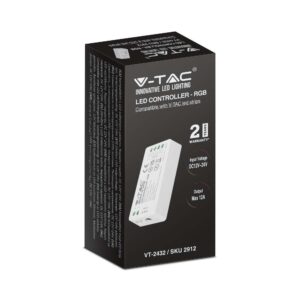 Dimmer RF για RGB Πολύχρωμες LED Ταινίες 144W 12V/ 288W 24V V-TAC – 2912