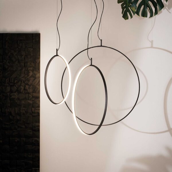IDEAL LUX Κρεμαστό Φωτιστικό CIRCUS LED 40W 3000K Μαύρου Χρώματος – 291437