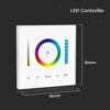 Ασύρματο RF Επιτοίχιο Controller Dimmer Αφής 12V 120W /24V 240W για  LED Ταινίες RGB/RGBW/RGB+CCT V-TAC – 2915