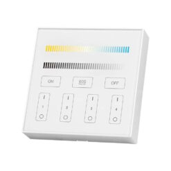 Ασύρματο Επιτοίχιο Controller Αφής RF 12V/24V για LED Ταινίες CCT 4 Ζωνών V-TAC – 2916