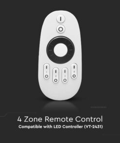 RF Χειριστήριο 4 ζωνών για Μονόχρωμες Ταινίες LED V-TAC – 2918