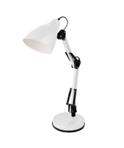Φωτιστικό Γραφείου E27 Μέταλλο-Πλαστικό Λευκό ACA DECOR – 2918WH