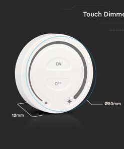 Ασύρματο RF Επιτοίχιο controller Αφής 12V/24V για Μονόχρωμες LED Ταινίες V-TAC – 2919