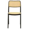 Καρέκλα Westley pakoworld pp φυσικό-μαύρο 55x47x81εκ 292-000002