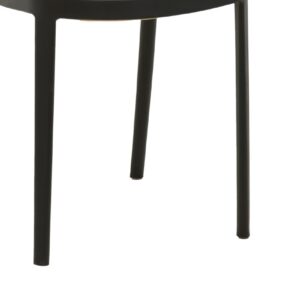 Καρέκλα Westley pakoworld pp φυσικό-μαύρο 55x47x81εκ 292-000002