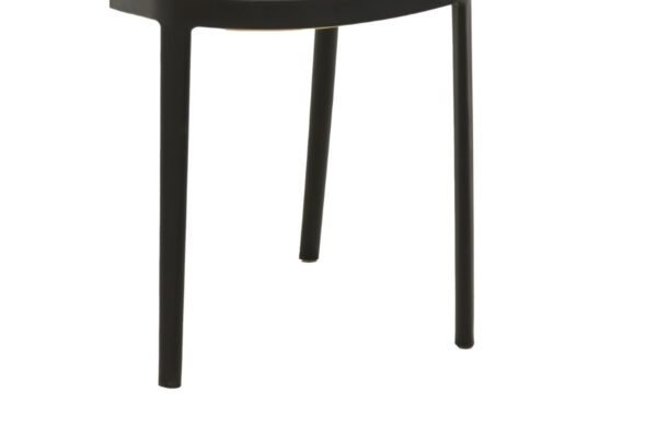 Καρέκλα Westley pakoworld pp φυσικό-μαύρο 55x47x81εκ 292-000002
