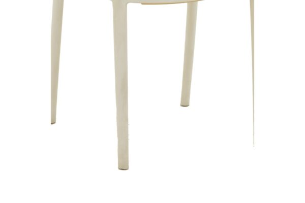 Πολυθρόνα Westley pakoworld pp φυσικό-λευκό 58x47x81εκ 292-000003