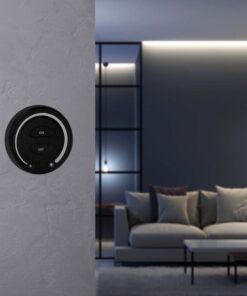 Ασύρματο RF Επιτοίχιο controller Αφής 12V/24V για Μονόχρωμες LED Ταινίες Μαύρο V-TAC – 2920