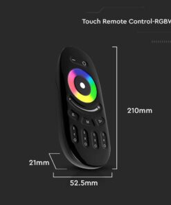 RF Χειριστήριο Αφής 4 ζωνών RGB+W Μαύρο V-TAC – 2924