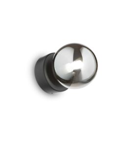 IDEAL LUX Επιτοίχιο Φωτιστικό PERLAGE 1xG9 Μαύρου Χρώματος – 292403