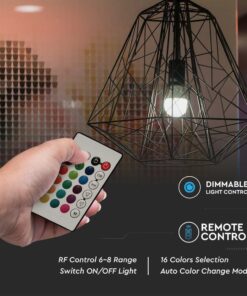 LED Λάμπα E27 A60 με Τηλεχειριστήριο RF 8.5W V-TAC 806lm RGB+Θερμό 3000K – 2925