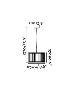 Faro Barcelona LINDA Κρεμαστό Φωτιστικό Λευκού Χρώματος E27 – 29309