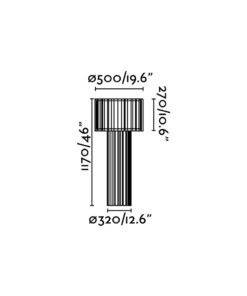 Faro Barcelona LINDA Επιδαπέδιο Φωτιστικό Μαύρου-Μπεζ Χρώματος E27 – 29312