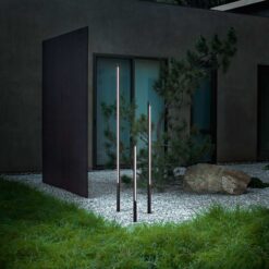 IDEAL LUX Φωτιστικό Δαπέδου 0.8m JEDI IP65 LED 12W 3000K Χρώματος Ανθρακί – 306780