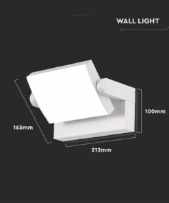 LED Επιτοίχιο Φωτιστικό Εξωτερικού Χώρου Περιστρεφόμενο Λευκό 17W IP65 Θερμό 3000K V-TAC – 2934