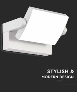 LED Επιτοίχιο Φωτιστικό Εξωτερικού Χώρου Περιστρεφόμενο Λευκό 17W IP65 Θερμό 3000K V-TAC – 2934