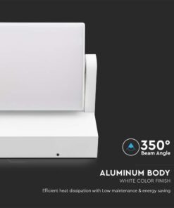 LED Επιτοίχιο Φωτιστικό Εξωτερικού Χώρου Περιστρεφόμενο Λευκό 17W IP65 Θερμό 3000K V-TAC – 2934