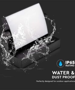 LED Επιτοίχιο Φωτιστικό Εξωτερικού Χώρου Περιστρεφόμενο Μαύρο 17W IP65 Θερμό 3000K V-TAC – 2936