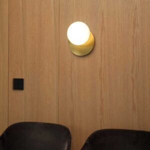 IDEAL LUX Απλίκα Τοίχου NINFEA 1xGX53 Χρυσού Χρώματος – 293646