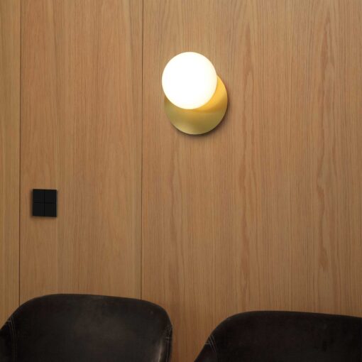 IDEAL LUX Απλίκα Τοίχου NINFEA 1xGX53 Χρυσού Χρώματος – 293646