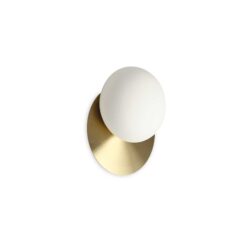 IDEAL LUX Απλίκα Τοίχου NINFEA 1xGX53 Χρυσού Χρώματος – 293646