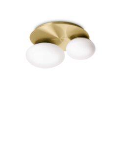 IDEAL LUX Φωτιστικό Οροφής NINFEA 2xGX53 Χρυσού Χρώματος – 293653