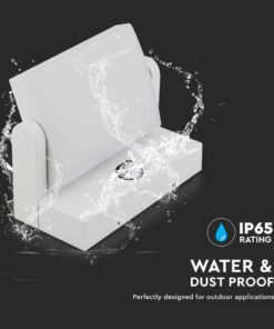 LED Επιτοίχιο Φωτιστικό Εξωτερικού Χώρου Περιστρεφόμενο Λευκό με Ανιχνευτή Κίνησης 17W IP65 Θερμό 3000K V-TAC – 2938