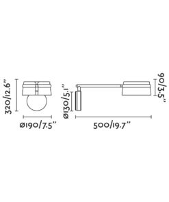 ΦΩΤΙΣΤΙΚΟ ΤΟΙΧΟΥ LOOP DIMMABLE ΜΕ ΒΡΑΧΙΟΝΑ FARO – 29396