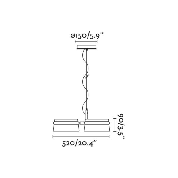 Faro Barcelona LOOP Κρεμαστό Φωτιστικό Χρώματος Ξύλου LED 2700K 18W – 29397