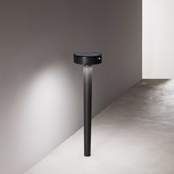 IDEAL LUX Ηλιακό Φωτιστικό Κήπου Καρφί ELON LED 2W 3000K 4000K 6500K Μαύρου Χρώματος IP55 – 294124