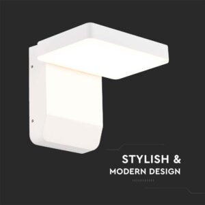 LED Επιτοίχιο Φωτιστικό Εξωτερικού Χώρου Περιστρεφόμενο Λευκό 17W IP65 Θερμό 3000K V-TAC – 2942
