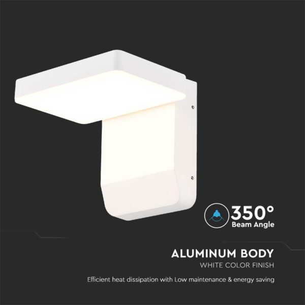 LED Επιτοίχιο Φωτιστικό Εξωτερικού Χώρου Περιστρεφόμενο Λευκό 17W IP65 Θερμό 3000K V-TAC – 2942