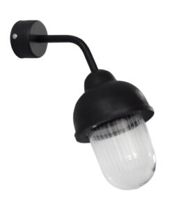 SLP-951AS 45⁰ BL Επιτοίχιο φωτιστικό Ε/27 μαύρο Heronia – 07-1413