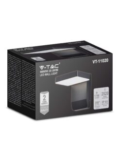 LED Επιτοίχιο Φωτιστικό Εξωτερικού Χώρου Περιστρεφόμενο Μαύρο 17W IP65 Θερμό 3000K V-TAC – 2944