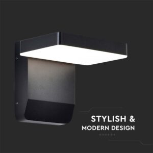 LED Επιτοίχιο Φωτιστικό Εξωτερικού Χώρου Περιστρεφόμενο Μαύρο 17W IP65 Θερμό 3000K V-TAC – 2944