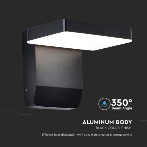 LED Επιτοίχιο Φωτιστικό Εξωτερικού Χώρου Περιστρεφόμενο Μαύρο 17W IP65 Θερμό 3000K V-TAC – 2944