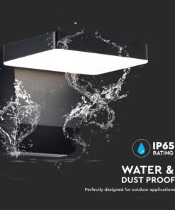 LED Επιτοίχιο Φωτιστικό Εξωτερικού Χώρου Περιστρεφόμενο Μαύρο 17W IP65 Θερμό 3000K V-TAC – 2944