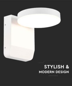 LED Επιτοίχιο Φωτιστικό Εξωτερικού Χώρου Περιστρεφόμενο Λευκό 17W IP65 Θερμό 3000K V-TAC – 2950