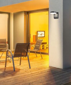 LED Επιτοίχιο Φωτιστικό Εξωτερικού Χώρου Περιστρεφόμενο Μαύρο 17W IP65 Θερμό 3000K V-TAC – 2952