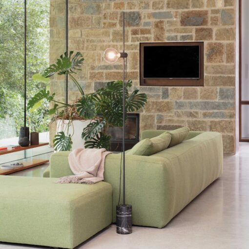 IDEAL LUX Φωτιστικό Δαπέδου EVA 1xE27 Λευκού Χρώματος – 306568