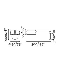 Faro Barcelona LOOP Επιτοίχιο Αρθρωτό Φωτιστικό, Step Dimmable, Ξύλινη Απόχρωση LED 6W 2700K – 29566