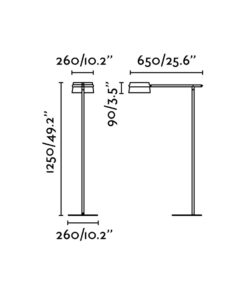 ΦΩΤΙΣΤΙΚΟ ΔΑΠΕΔΟΥ LOOP FLOOR ΜΑΥΡΟ FARO – 29569