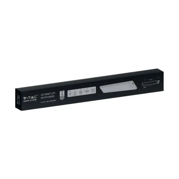LED Φωτιστικό Πάγκου-Ντουλάπας 1.5W Λευκό με Ανιχνευτή Κίνησης 4000Κ Φυσικό V-TAC – 2958