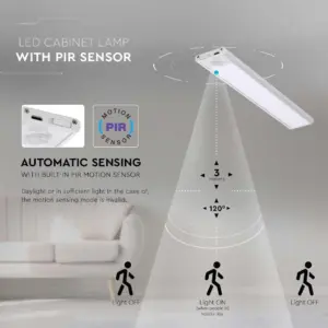 LED Φωτιστικό Πάγκου-Ντουλάπας 1.5W Λευκό με Ανιχνευτή Κίνησης 4000Κ Φυσικό V-TAC – 2958