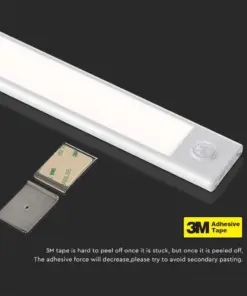 LED Φωτιστικό Πάγκου-Ντουλάπας 1.5W Λευκό με Ανιχνευτή Κίνησης 4000Κ Φυσικό V-TAC – 2958