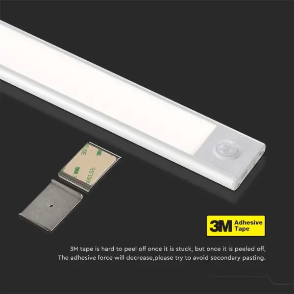 LED Φωτιστικό Πάγκου-Ντουλάπας 1.5W Λευκό με Ανιχνευτή Κίνησης 4000Κ Φυσικό V-TAC – 2958