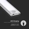 LED Φωτιστικό Πάγκου-Ντουλάπας 1.5W Λευκό με Ανιχνευτή Κίνησης 4000Κ Φυσικό V-TAC – 2958