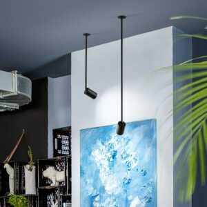 IDEAL LUX Κρεμαστό Φωτιστικό GALEO 1xGU10 Μαύρου Χρώματος – 296395
