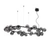 IDEAL LUX Κρεμαστό Φωτιστικό PERLAGE 30xG9 Μαύρου Χρώματος – 296753